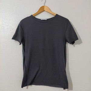 zara gray top with cropped edges style